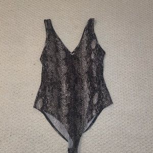 snake skin bodysuit